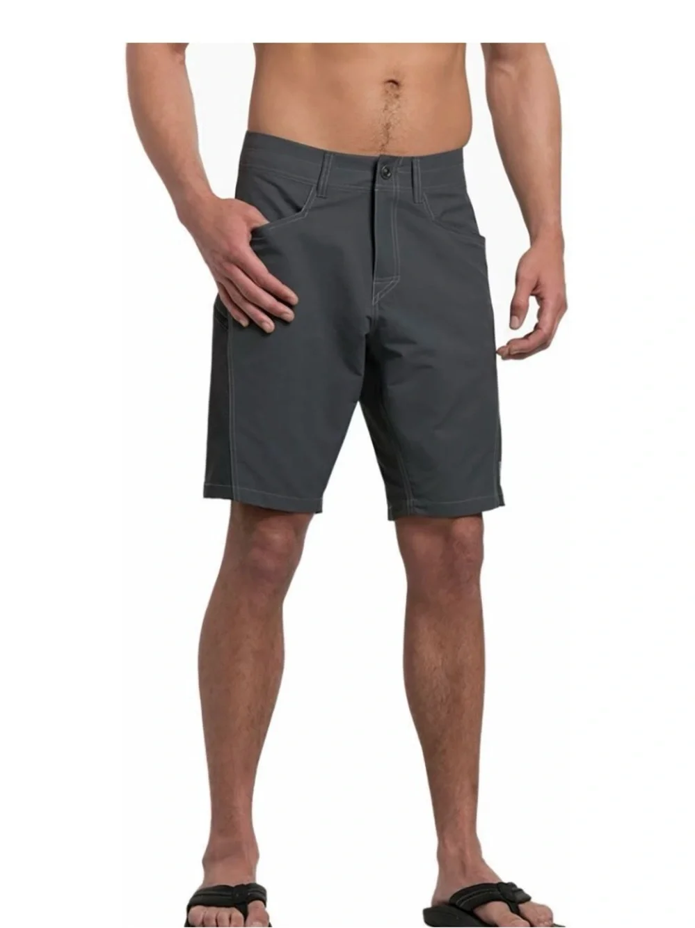 Kuhl Men's Olive Hybrid Mutiny River Shorts
